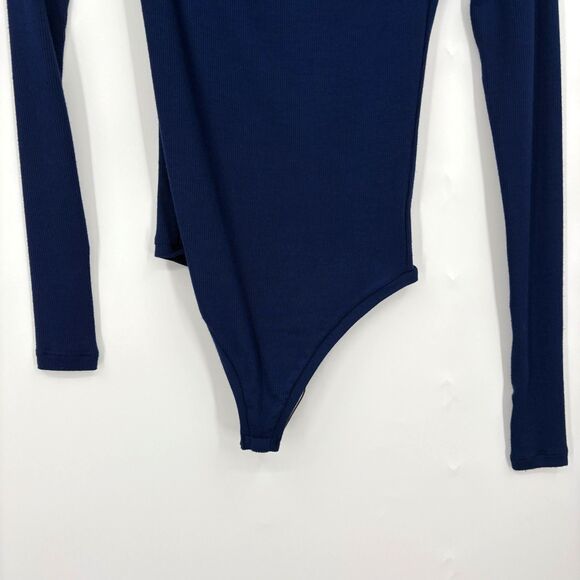 NWT ALIX NYC Hester Bodysuit Asymmetric, Sz XS, Marine Blue Luxury Modern Sexy - Picture 6 of 12